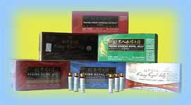 Complete Royal Jelly range from Ginseng Domain